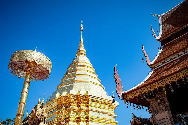 Golden chedi of Wat Phra That Doi Suthep, Chiang Mai
